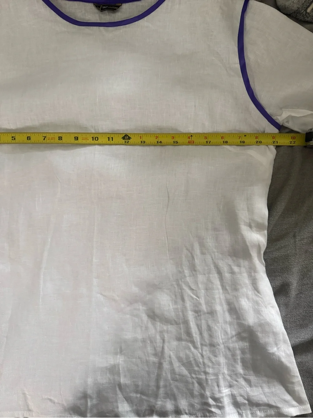 Yaly Couture Women's 100% Linen Japanese style sleeve M - Picture 6 of 7